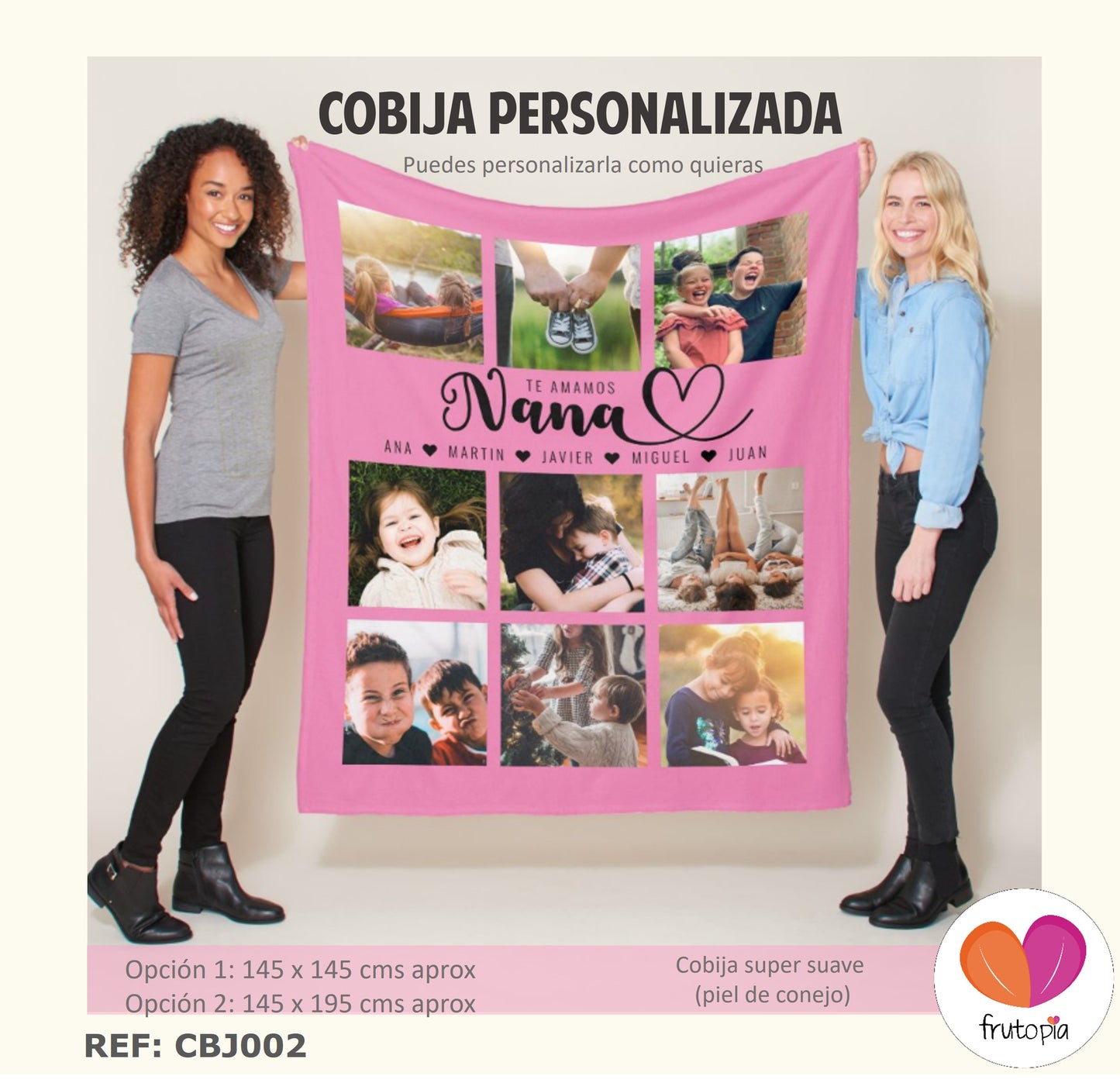 Cobija personalizada