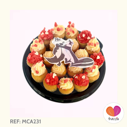 Minicupcakes PEPE LE PEW Y PENELOPE REF: MCA231