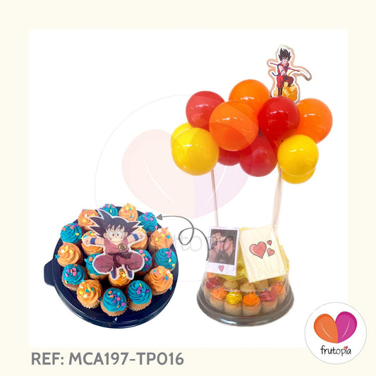 Minicupcakes GOKU - DRAGON BALL REF: MCA197-TP016