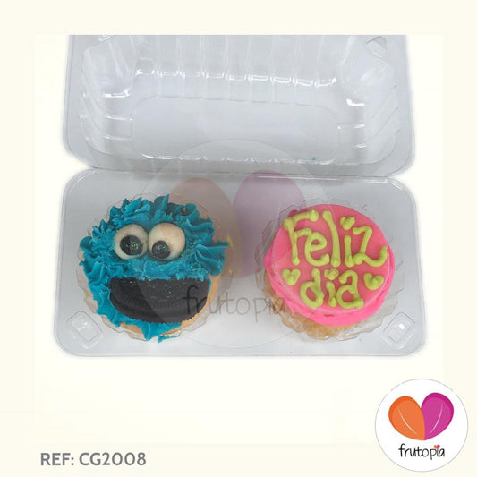 Caja por 2 cupcakes REF: CG2008