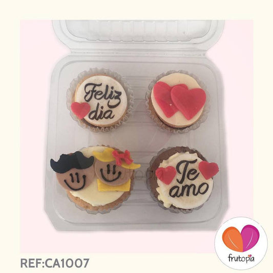 Caja de alfajores y cupcakes grandes REF: CA1007