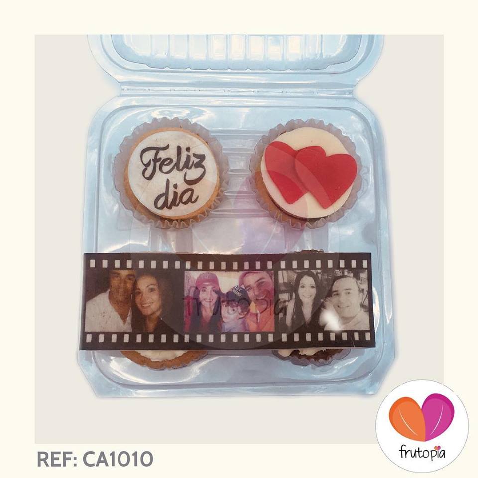 Caja de alfajores y cupcakes grandes REF: CA1010