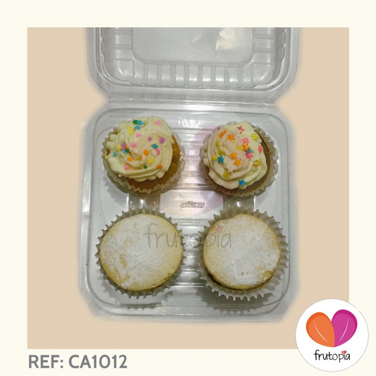 Caja de alfajores y cupcakes grandes REF: CA1012