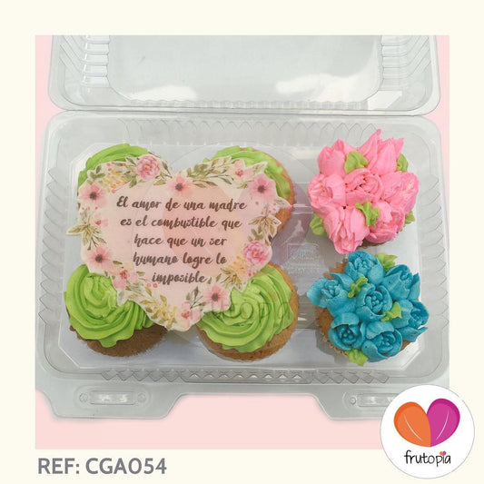 Cupcakes x 6 DIA DE LA MADRE REF: CGA054