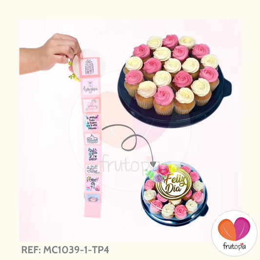 Minicupcakes FELIZ DIA REF: MC1039-1-TP4