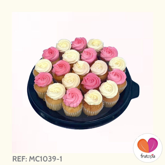 Minicupcakes en forma de rositas REF: MC1039-1