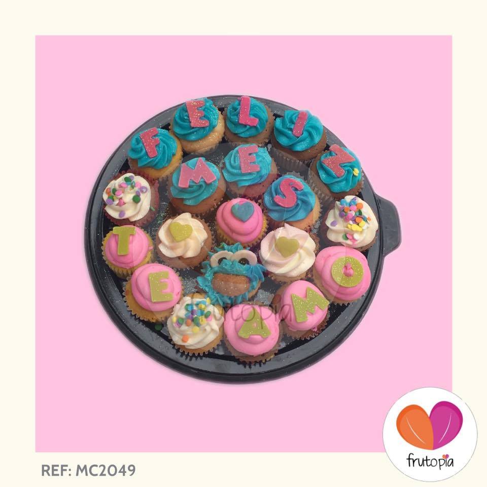 Minicupcakes FELIZ MES TE AMO REF: MC2049