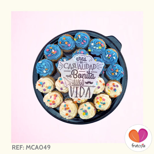 Minicupcakes "Eres la casualidad mas bonita que llego a mi vida" REF: MCA049