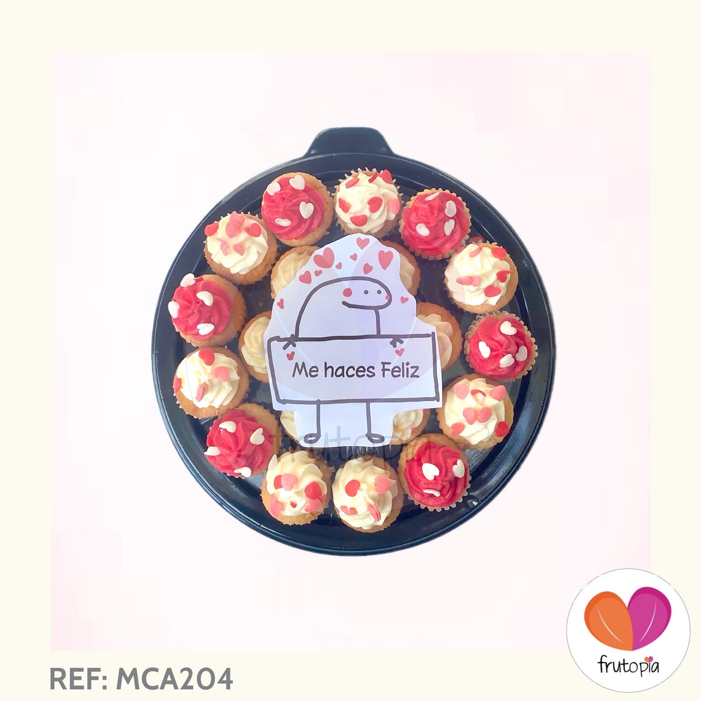 Minicupcakes "ME HACES FELIZ" REF: MCA204