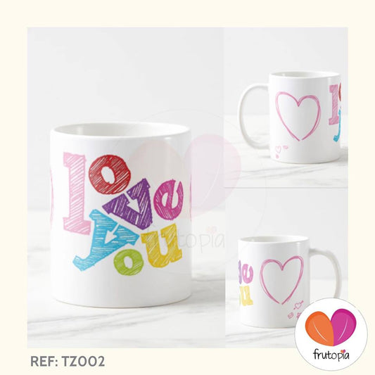 Taza "Love you" REF: TZ002