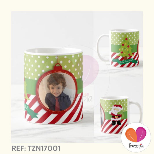 Taza navideña con foto personalizada REF: TZN17001